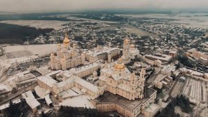 Свято-Успенская Почаевская Лавра 4K  // Аэросъемка