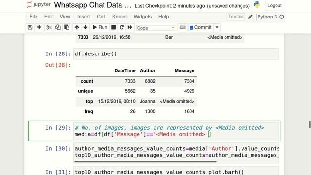 Whatsapp Chat Data and Sentiment Analysis Part 6 | DS BootCamp | AI BootCamp смотреть онлайн