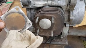 Замена ЦПГ Suzuki Lets 1