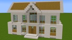 Майнкрафт - Как построить большую современную виллу, minecraft.