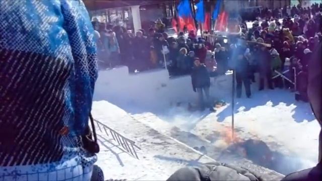 Амурск. Масленица 2017. Часть3: Сожжение чучела. смотреть онлайн