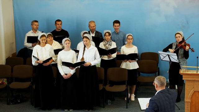 Когда на землю ночь спускается - хор + струнный ансамбль. Се-Верная Церковь ОЦХВЕ г. Волгоград смотреть онлайн