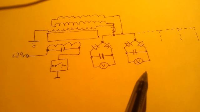 Заряд конденсатора по одному проводу. смотреть онлайн
