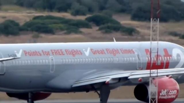 Airport Palma de Mallorca B-757 take off. смотреть онлайн