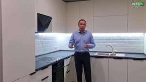 Кухня из акриловых фасадов