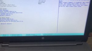 Как зайти и настроить BIOS ноутбука HP 250 G4 для установки WINDOWS 7, 8, 10 с флешки.