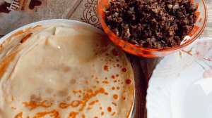 #налистники с ливером  / тоненькие  блинчики с" лёгкими "