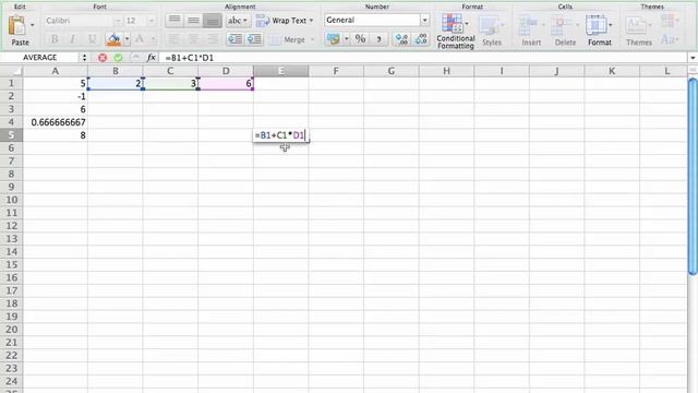 Microsoft Excel 2011 For Mac Tutorial - Learn The Easy Way. : An Introduction To Math In Excel