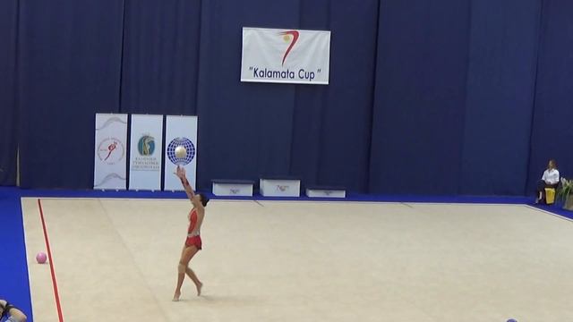 Filiou Varvara (GRE) Ball Kalamata cup 2014 Finals смотреть онлайн