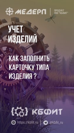 КБФИТ: МЕДЕРП. Учет изделий: Как заполнить карточку типа изделия?