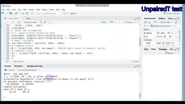 How to compute Unpaired t- test (independent t-test) In R? смотреть онлайн
