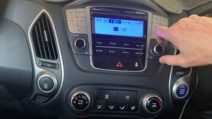 Hyundai iX35 Adjust Clock Time