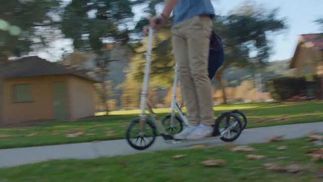 Городской самокат с большими колёсами 254 мм. | Razor A6 Ride Video смотреть онлайн