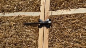 008 Круглый соломенный дом. Монтаж 1 этажа