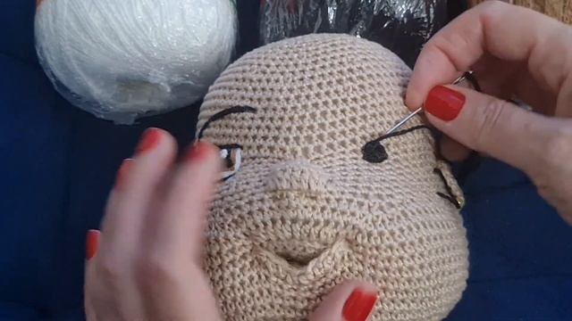 Cecília - olhos bordados- a bebê feliz- boneca articulada- crochê- amigurumi смотреть онлайн