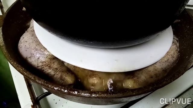 Ароматная курица на сковороде жареная целиком! ?? смотреть онлайн