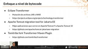 7 recomendaciones para migrar tus aplicaciones a Jakarta EE utilizando ApacheTomEE | Cesar Hernande