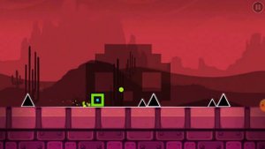 Играю в geometry dash. Геометрия Даш. Прыгаю через преграды.