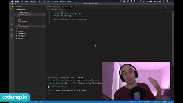 Arrays & Tuples - Introduction to TypeScript - Part 7