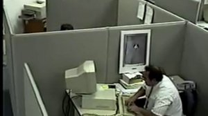 Man destroys computer