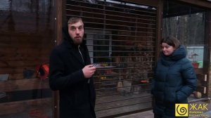 Прозрачные рольставни на террасе.