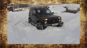 #79. Нива на больших колесах в снегу [ТЮНИНГ 4x4]