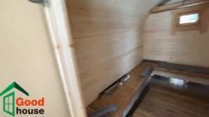 Обзор баня бочка квадро-овал 4 на 6 метра Тверская область