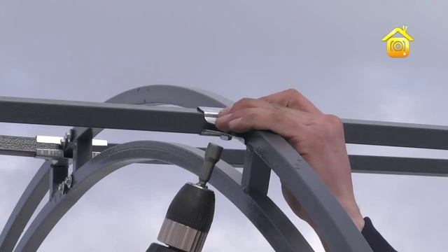 Теплица Кремлевская. Монтаж теплицы из стальной трубы. Новые Формы - производитель теплиц. смотреть онлайн