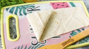 Лаваш с начинкой на завтрак