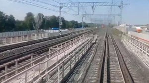 поездка на тепловозе 2М62У-0022 от станции Лосиноостровская до станции Бескудниково