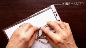 Листочки из джута. Мастер класс для начинающих. Техника джутовая филигрань.