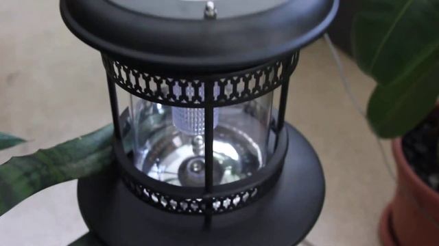 Садовый фонарь на солнечной батарее. Сталь+пластик смотреть онлайн