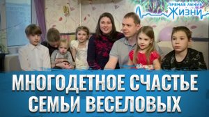 МНОГОДЕТНОЕ СЧАСТЬЕ СЕМЬИ ВЕСЕЛОВЫХ. ПРЯМАЯ ЛИНИЯ ЖИЗНИ