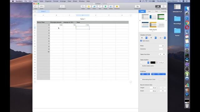 How to create compounding interest spreadsheet on Numbers app/ Macbook смотреть онлайн