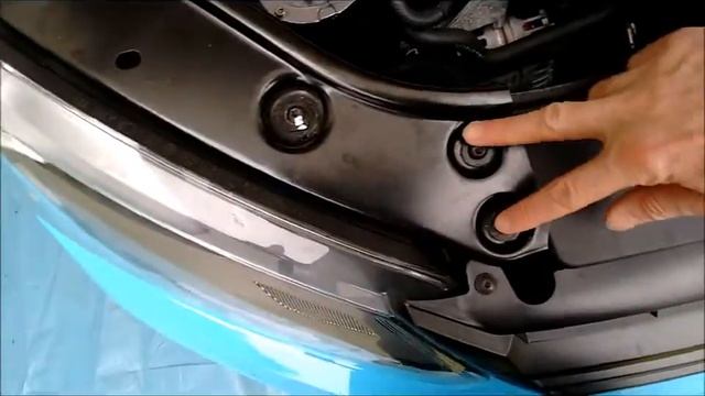VW Caddy 2015 remove headlight assembly and bumper