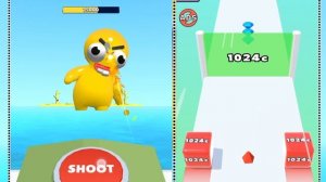 Satisfying Mobile Game/ Jelly Run 2048 vs man runner 2048 - jelly 2048 Gameplay new update part #1