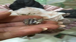 Кольцо серебряное с натуральными камнями "Фейеверк"