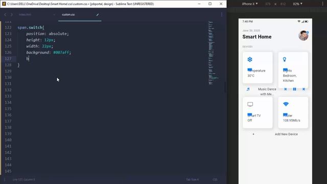 UI Design Tutorial - Smart Home | HTML CSS BOOTSTRAP