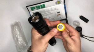 Видео обзор: Ручной аккумуляторный светодиодный фонарь Police X-Balog BL-1827-P90 с USB зарядкой