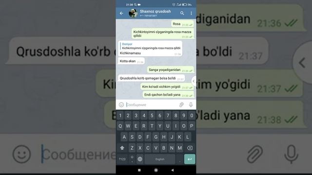 sevishganlar suhbati vashshe kayf qrusdoshiga banini o'ptirgan?? #zapal2021 смотреть онлайн