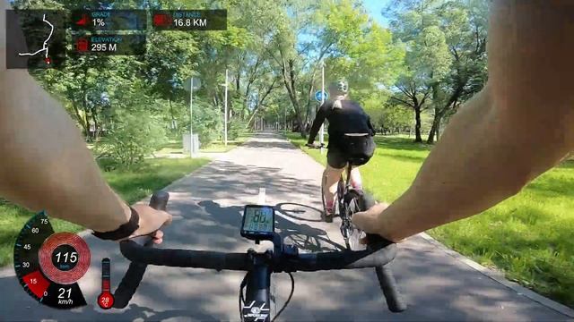 Веломаршрут 20 км по паркам ЮВАО Москвы