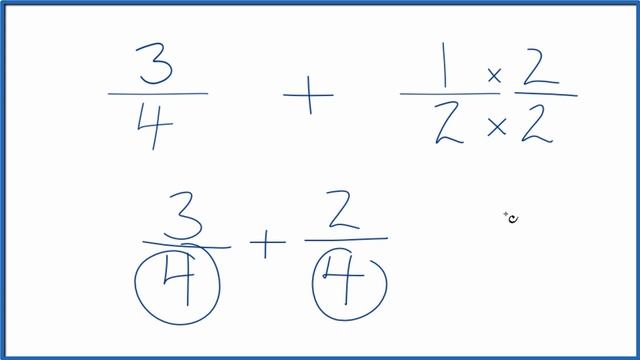How to Add 3/4 + 1/2 (3/4 Plus 1/2 ) смотреть онлайн
