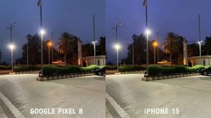 Google Pixel 8 VS iPhone 15 Night Mode Camera Comparison