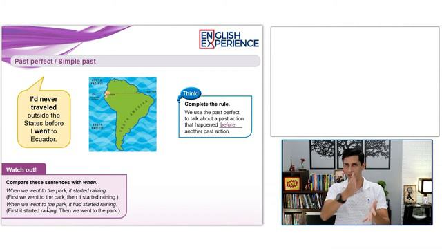 Quando usar Past Perfect e Simple Past - Aula 045 com PDF e MP3 смотреть онлайн