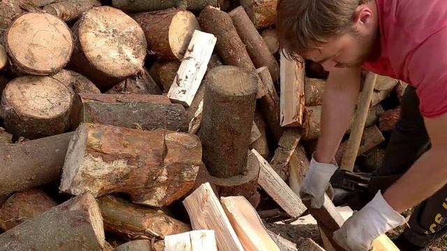 Колун. Колка дров колуном. Лучший ручной колун. смотреть онлайн