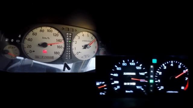 Primera P11 Wagon SR20VE+CVT vs P11 Sedan SR20DET+AT смотреть онлайн