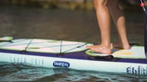 Семейная SUP доска Aquamarina SUPER TRIP 2020. Надувной сапборд для туризма и приключений.