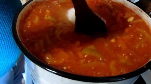 Очень вкусная заготовка на зиму из болгарского перца/Болгарская сластёна