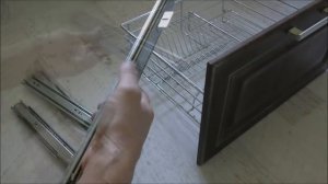 Как заменить необычные направляющие на обычные, в посудосушитель