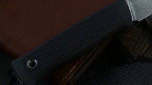 Идеальный нож для туризма и бушкрафта GerasimCustomMetall Урман XL Хантер (Нерждамаск, эластрон G)